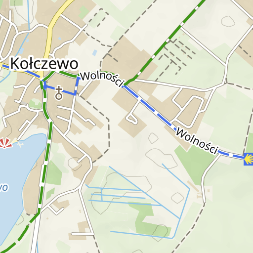 kolczewo mapa Kołczewo, ul. Kościelna   mapa szlaków turystycznych | mapa 